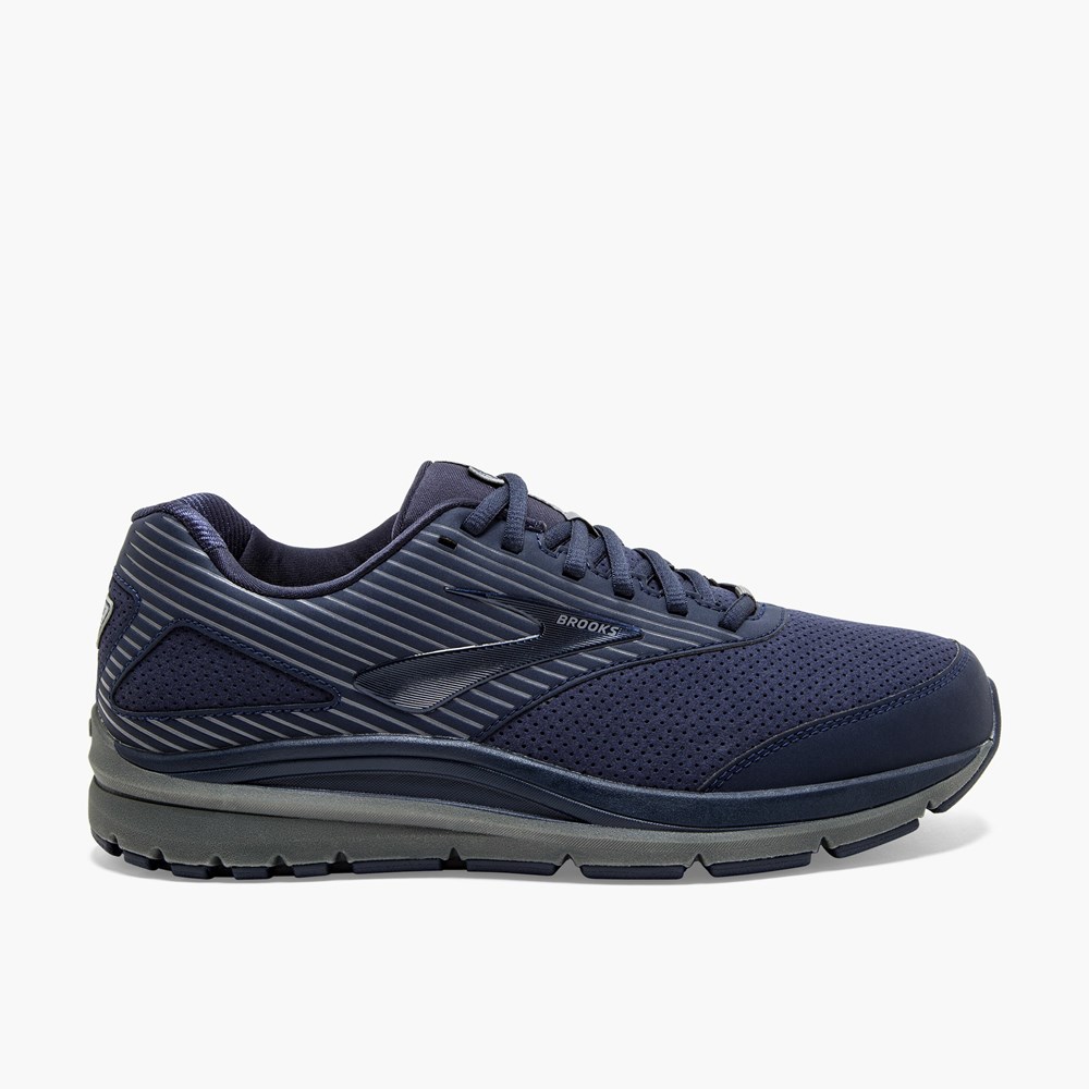 Chaussure Running Brooks Addiction Walker Suede Bleu Marine Bleu Marine Homme | RFF-8636789